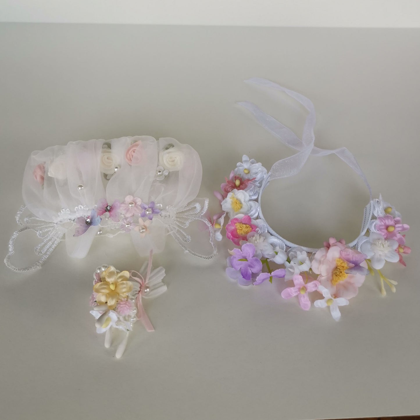 Labubu Doll Flower Fairy Skirt & Hairpin Outfit for 17cm Doll