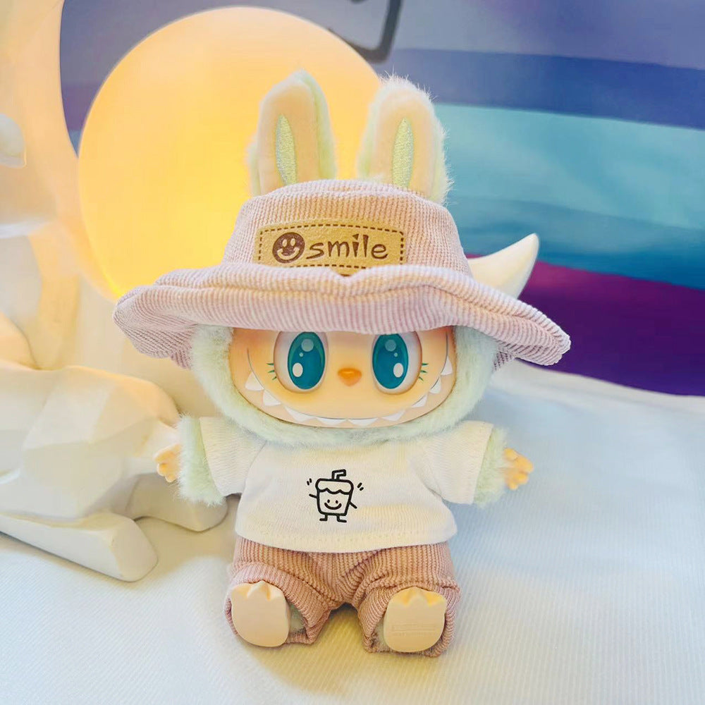 New Cameraman Labubu Pendant Baby Clothes Accessories suit Labubu Doll Keychain for Summer Baby Clothes