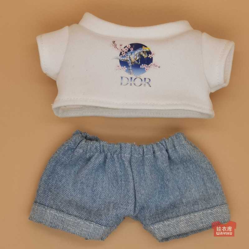Leather Pilot 17cm Labubu Suit t Custom Wholesale Spot Labubu Keychain Baby Clothes Pendant