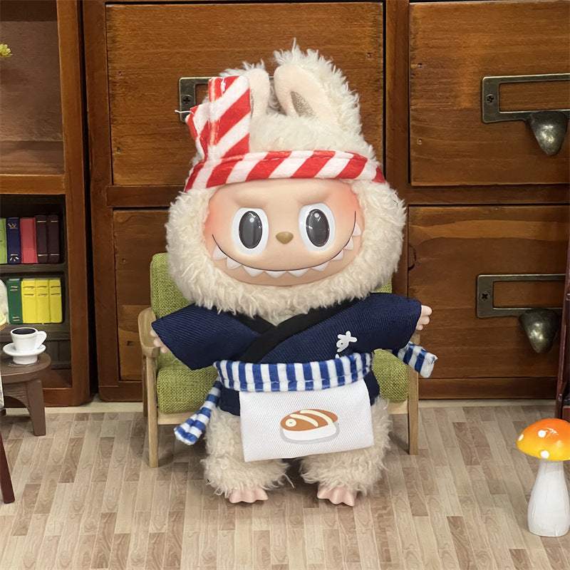 Wholesale Labubu Doll Clothes 17cm Accessories First, Second, Third Generation Vinyl Plush Doll Outfit Set