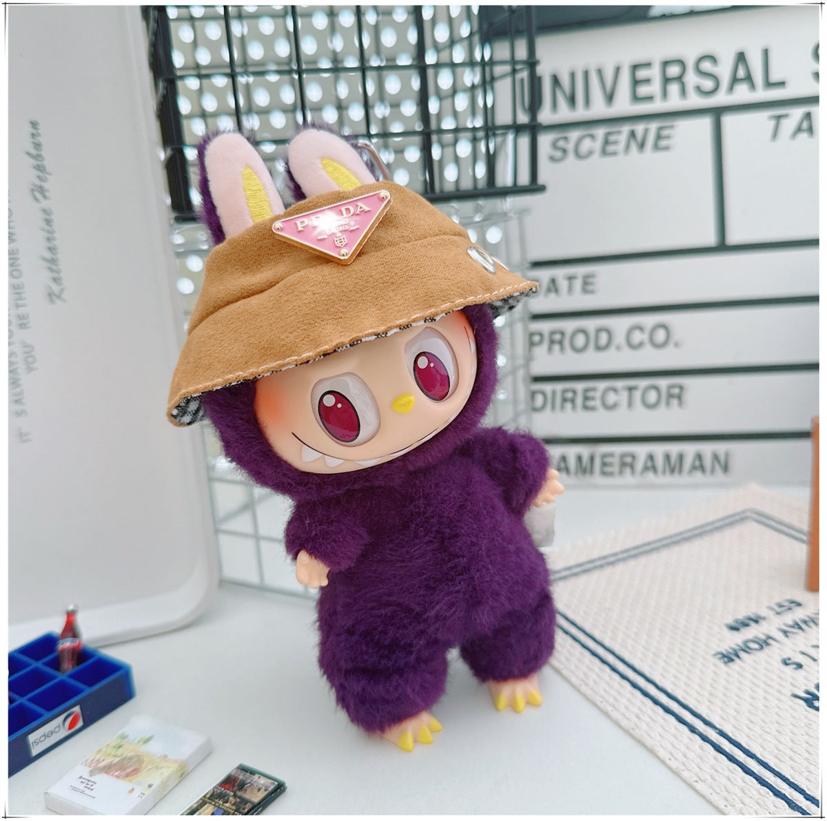 Labubu Doll Outfit - Striped Sweater & Hat Set for 17cm Labubu