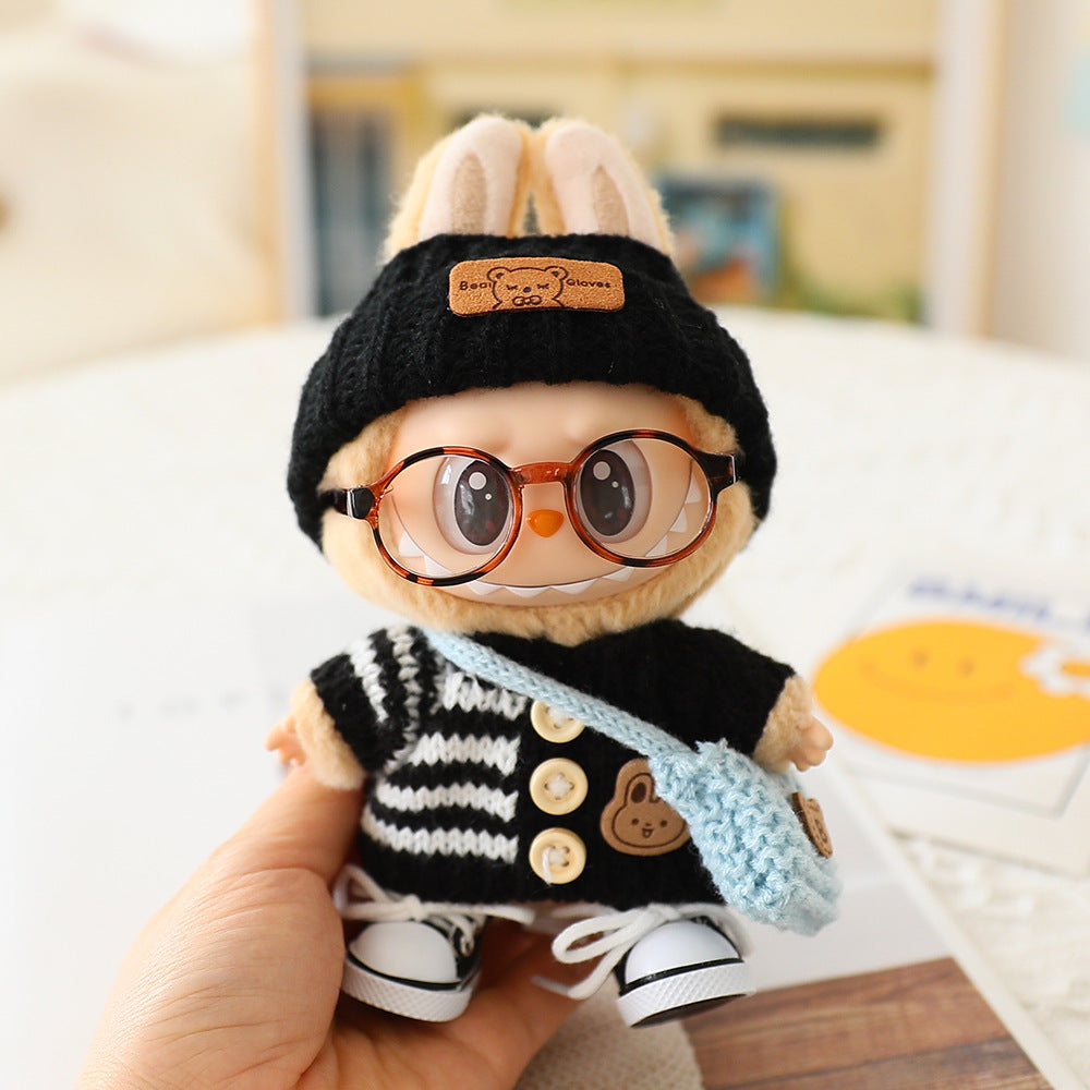 Labubu Baby Clothes Generation Two Generation Three Generation Labubu Clothes Wear Sweater Shoes Vinyl Pendant Replacement Glasses