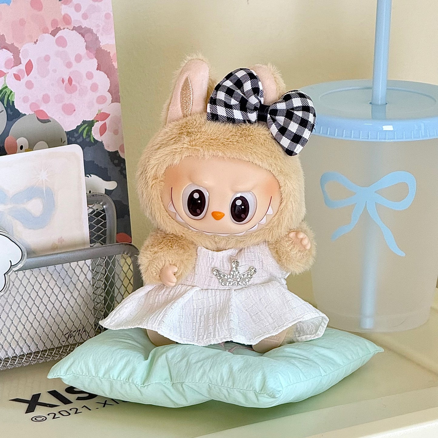 17cm Labubu doll clothes suit 17cm Labubu generation two generation doll pendant clothes wholesale