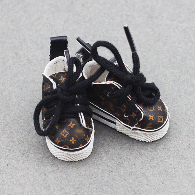 Labubu Doll Shoes for 10cm & 17cm Vinyl Dolls - White, Brown, Gray, Black, Blue