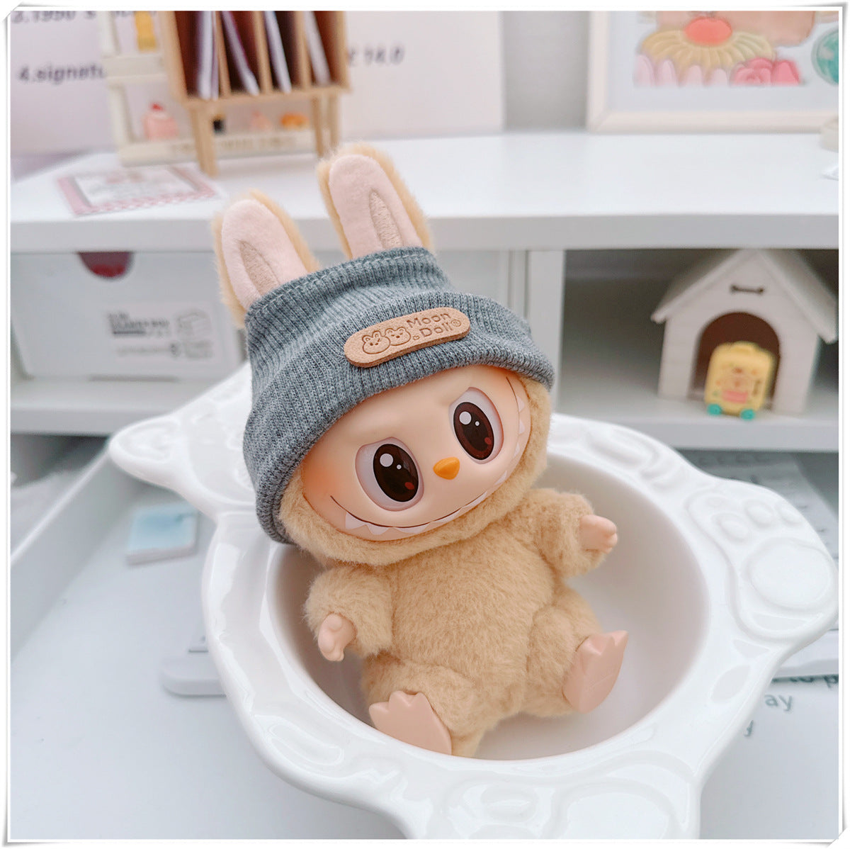 Labubu Doll Outfit - Cute Strappy Pants & Overalls for 10cm & 17cm Dolls