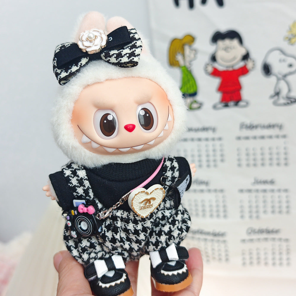 Labubu Doll Denim Vest & Outfit Sets for 1st-3rd Gen Pendants