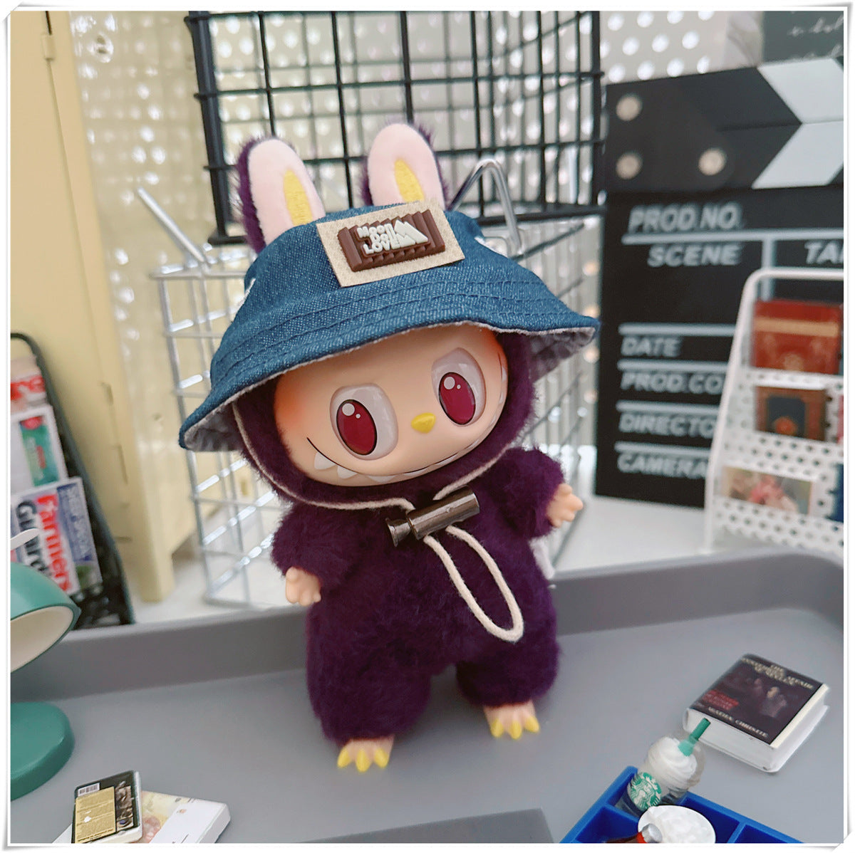 Labubu Doll Outfit - Cute Strappy Pants & Overalls for 10cm & 17cm Dolls