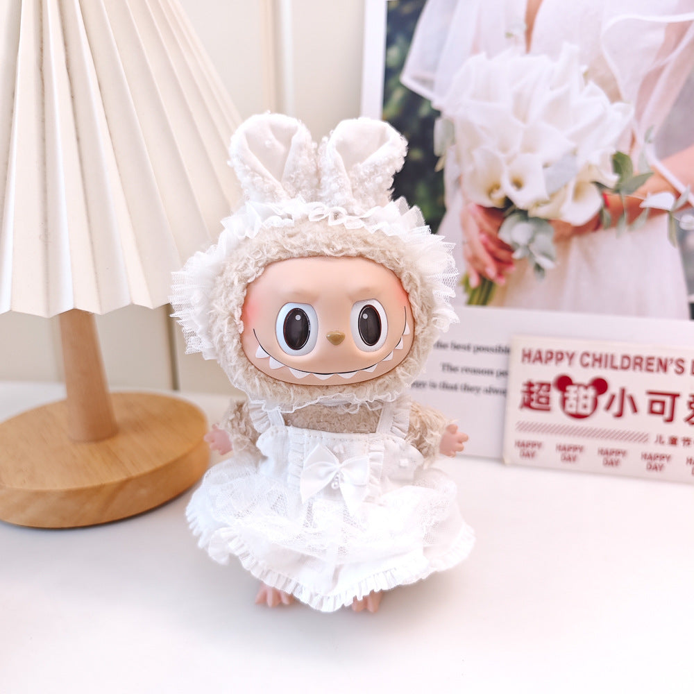 Labubu Doll Wedding Dress & Outfit Set for 17cm Vinyl Doll