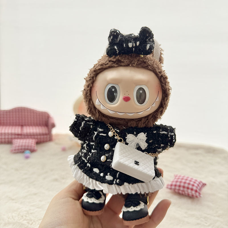 Labubu Doll Clothes Set - Classic Skirt Outfit for 1st & 2nd Gen Labubu
