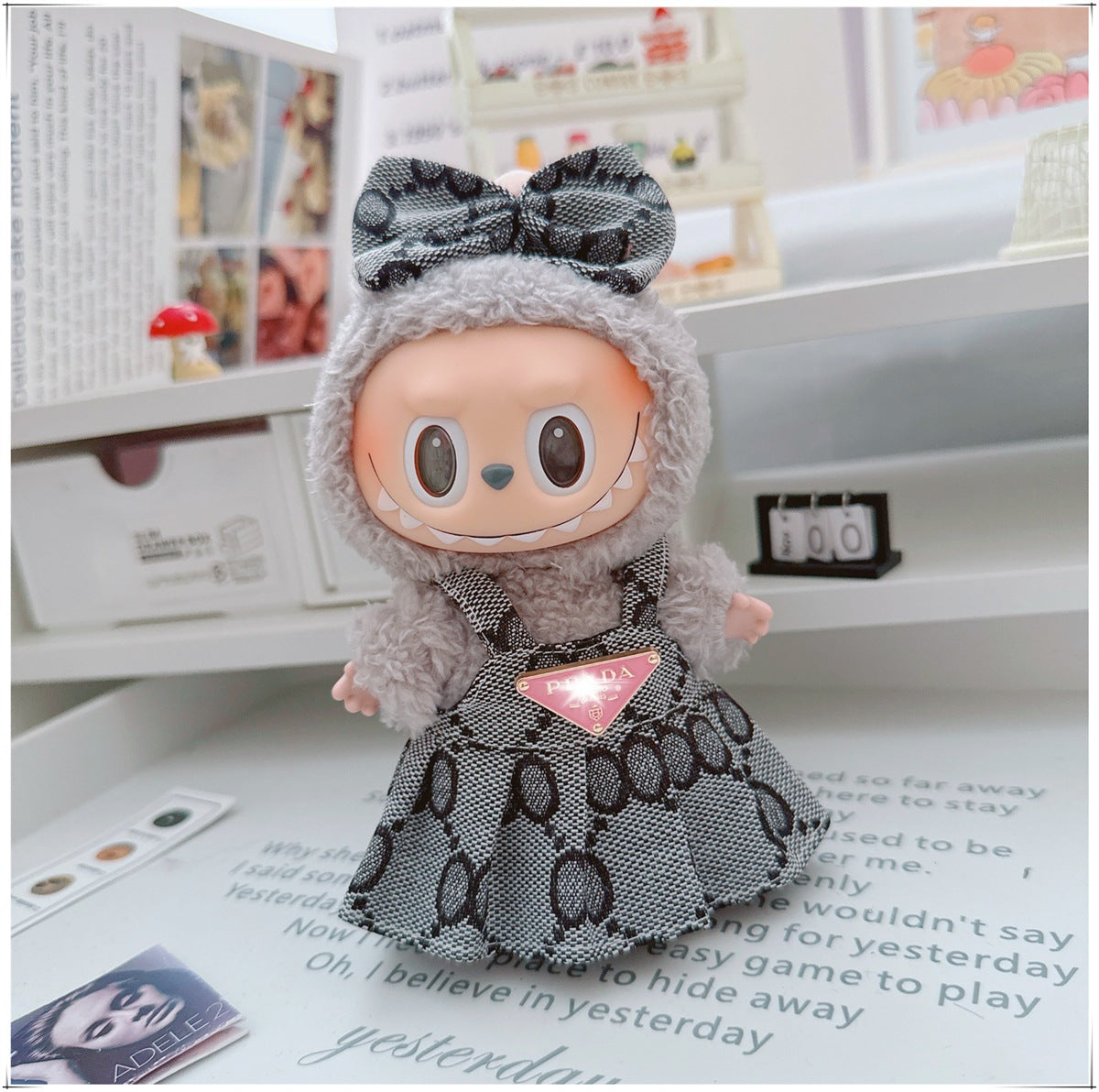 Labubu Doll Outfit - 17cm Cute Skirt Set for Vinyl Dolls