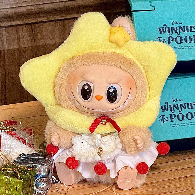 labubu Sitting Party Doll Costumes One or Two Generation Blind Box Labubu Doll Costumes Plush Vinyl Face
