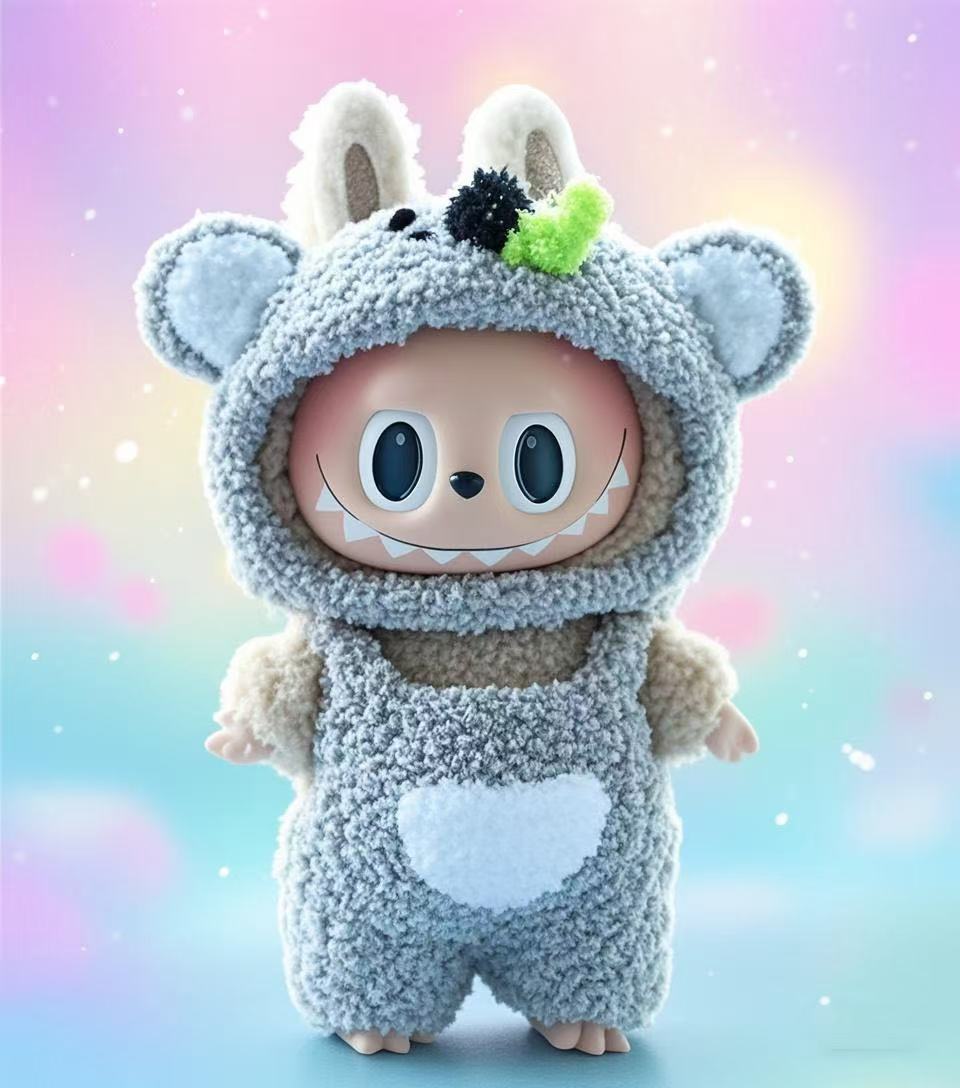 Labubu Doll Clothes 17cm Hand-Crocheted Outfits for 1st & 3rd Gen