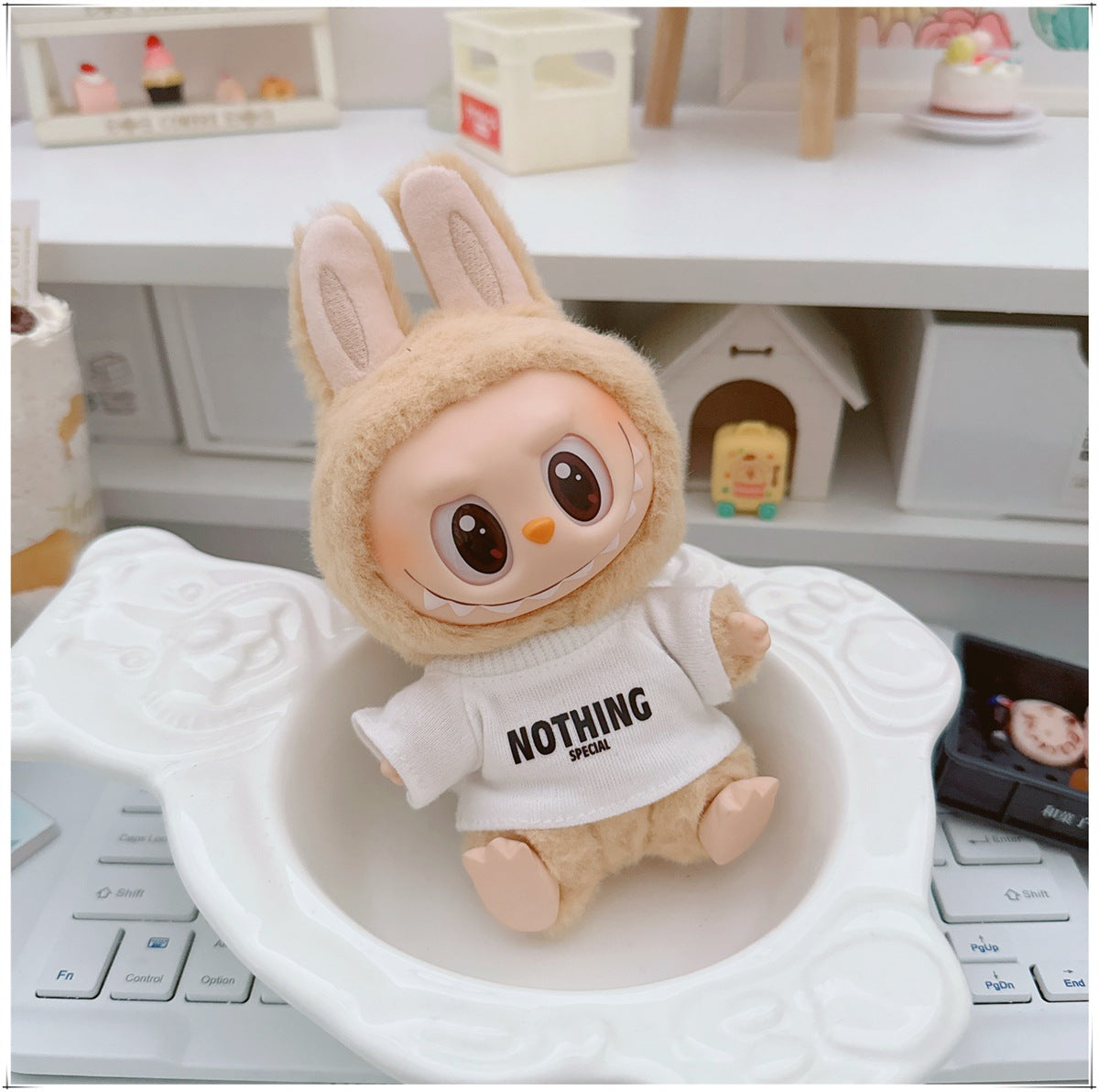 Labubu Doll Outfit - Cute Strappy Pants & Overalls for 10cm & 17cm Dolls