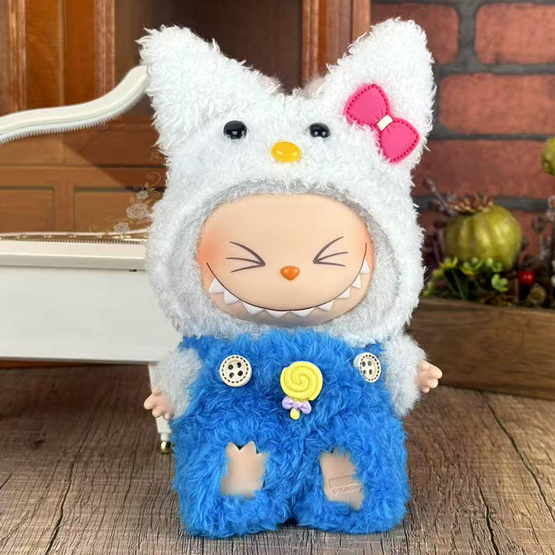 Suitable for labubu doll clothes 17cm pull cloth doll clothes small jewelry doll for suit wholesale