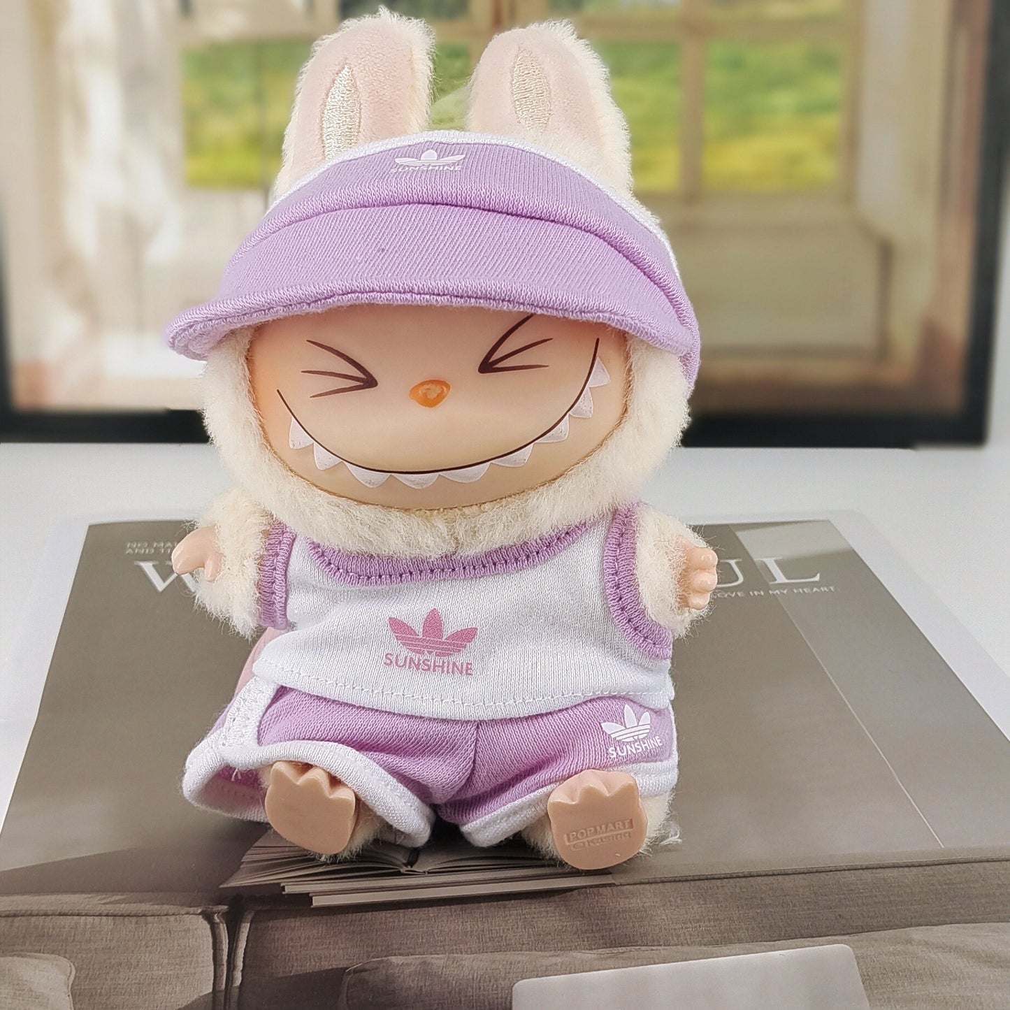 17CM Labubu second generation pendant blind box Labubu doll basketball clothes vest pants hat