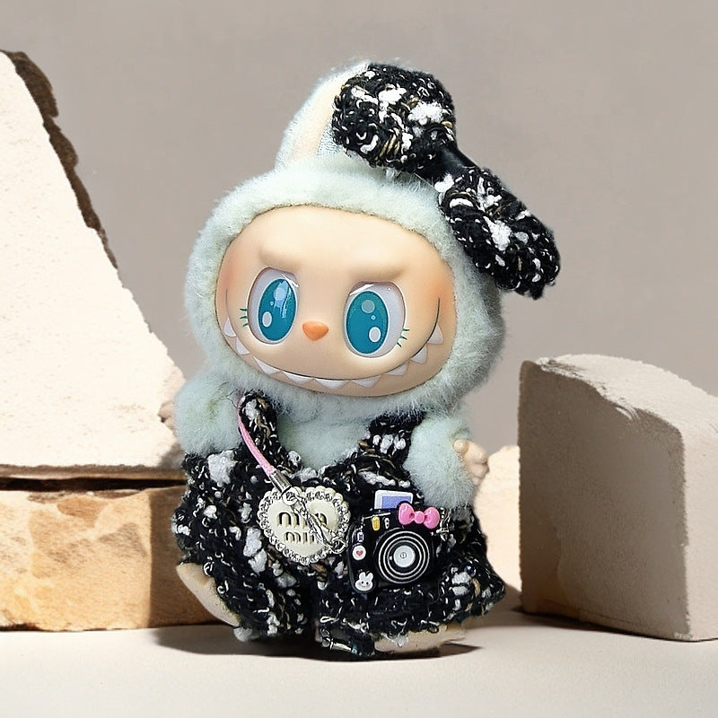 Labubu Doll Outfit Set - Skirt, Hat & Accessories