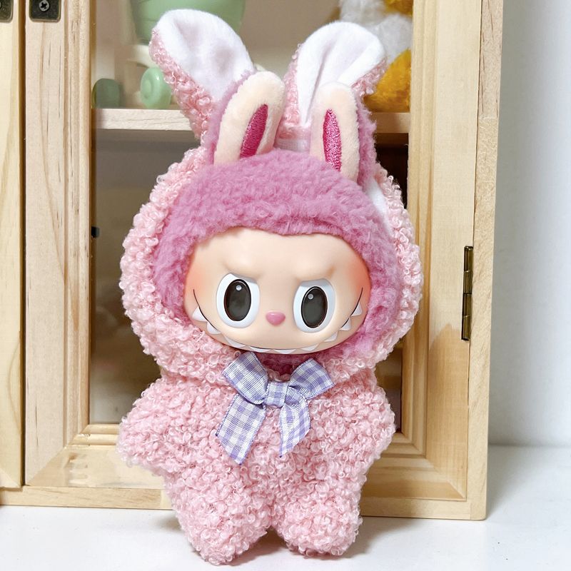 Labubu Doll Jumpsuit Outfits for 17cm Vinyl Dolls