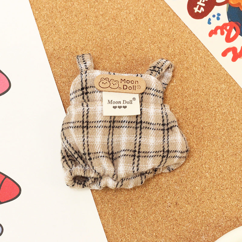 Labubu Doll Overalls & Hat Set for 17cm Vinyl Dolls