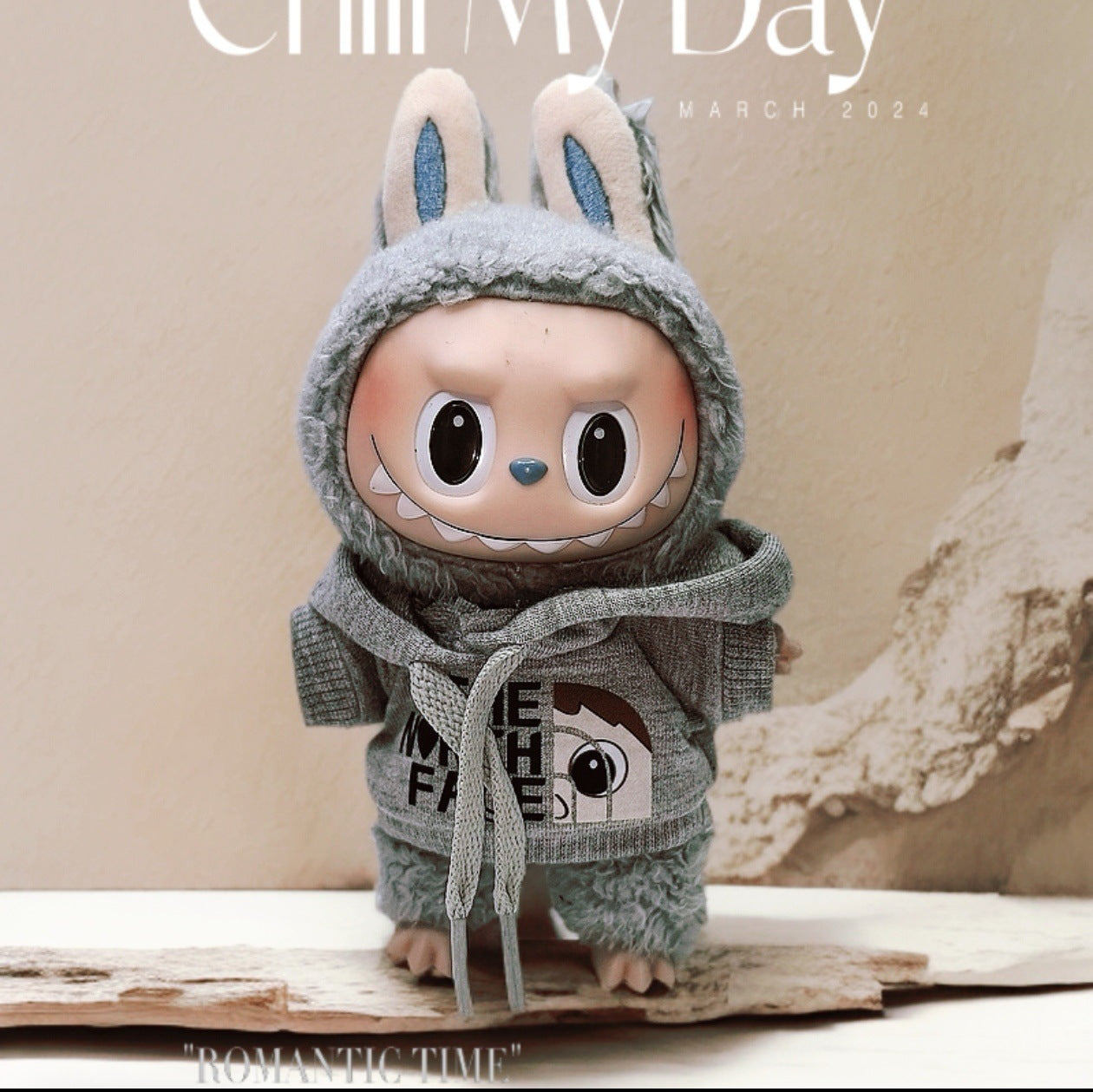 Labubu Doll Clothes - Cute Sweatshirt & Jeans Outfit for 1st & 2nd Gen