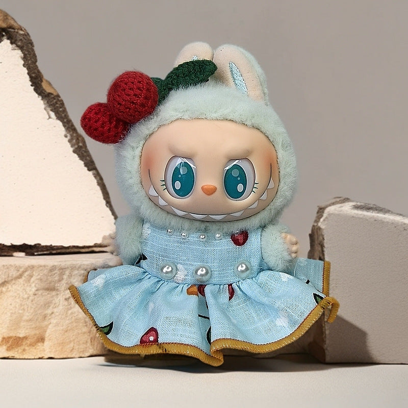 Labubu Doll Outfit Set - Skirt, Hat & Accessories