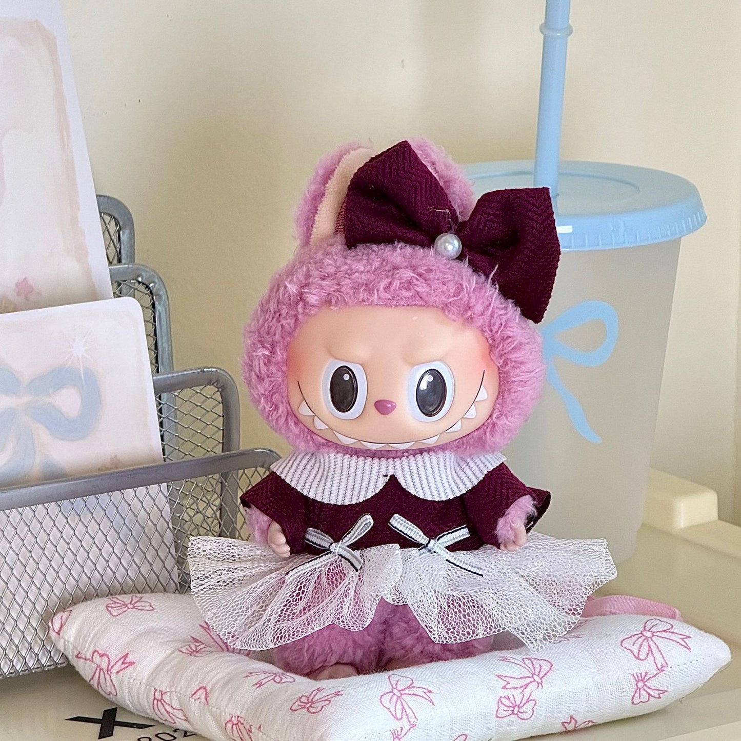 17cm Labubu doll clothes suit 17cm Labubu generation two generation doll pendant clothes wholesale