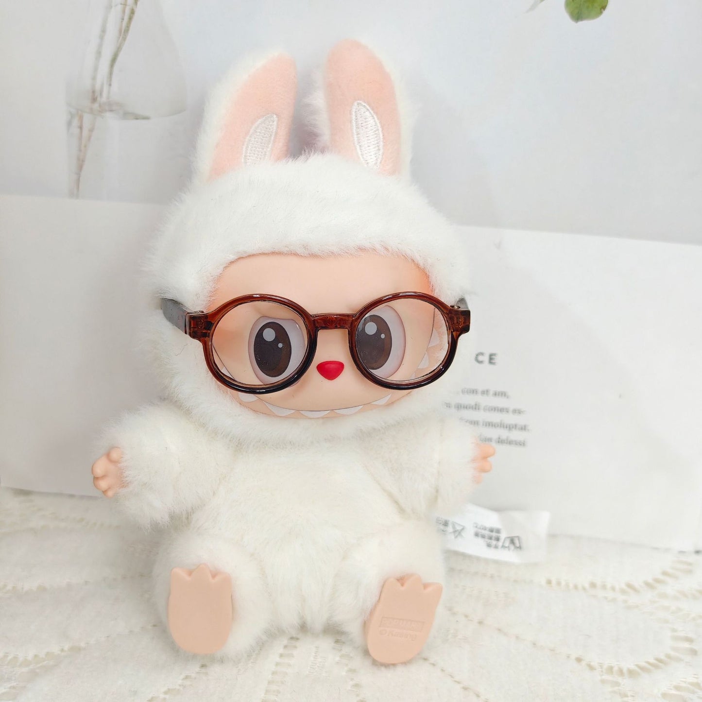 Labubu Doll Shawl & Scarf Set for 15-17cm Pendant Dolls
