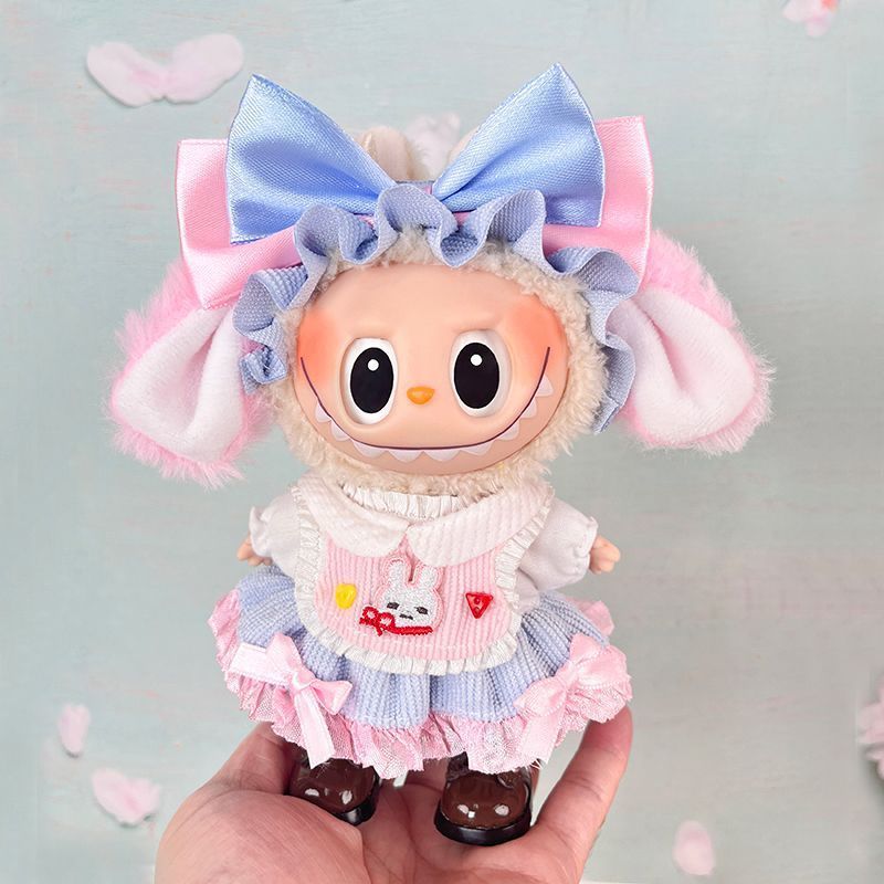 Labubu Doll Clothes for 17cm Vinyl Dolls - Cute Outfits Set