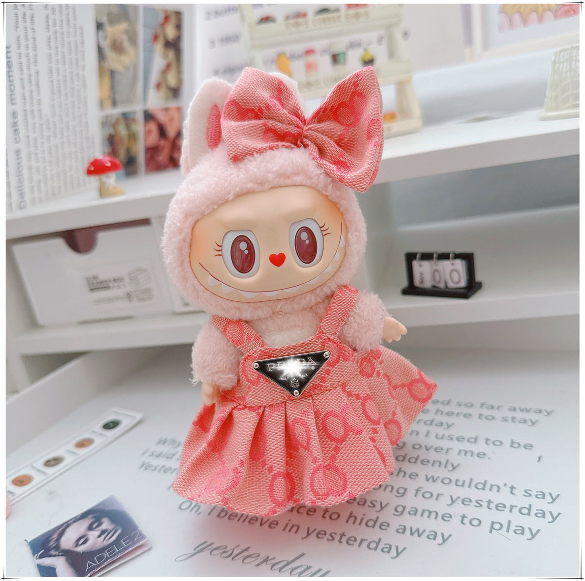 Labubu Doll Outfit - 17cm Cute Skirt Set for Vinyl Dolls