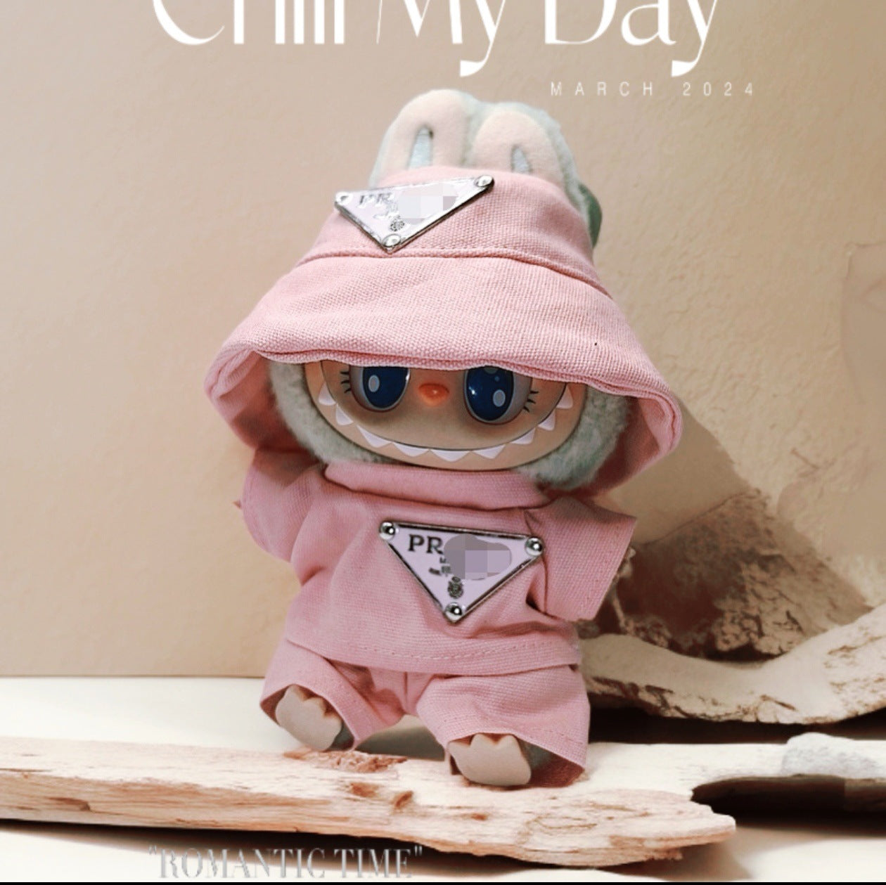 Labubu Doll Outfit Set - 17cm Cute Clothes with Hat & Accessories