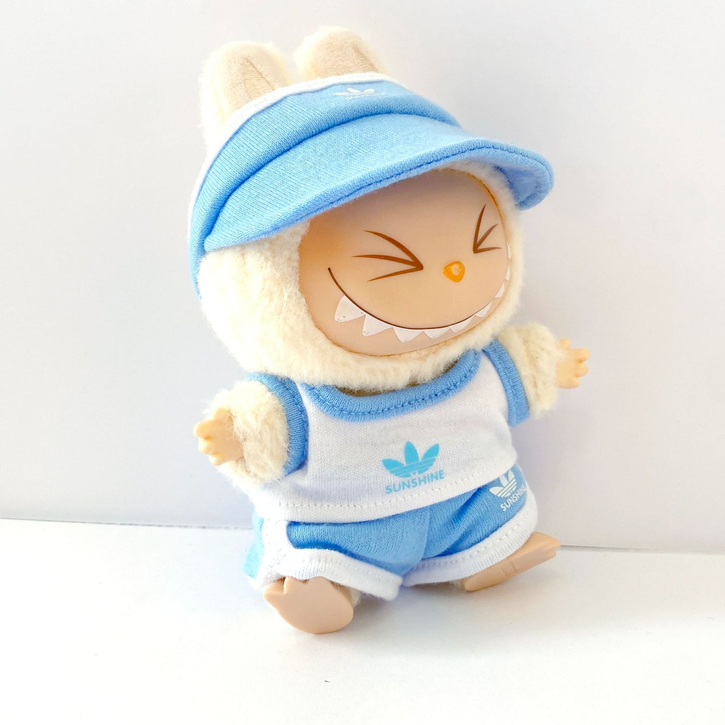 Labubu Doll Baseball Jersey Outfit - 17cm Sportswear for Vinyl Dolls
