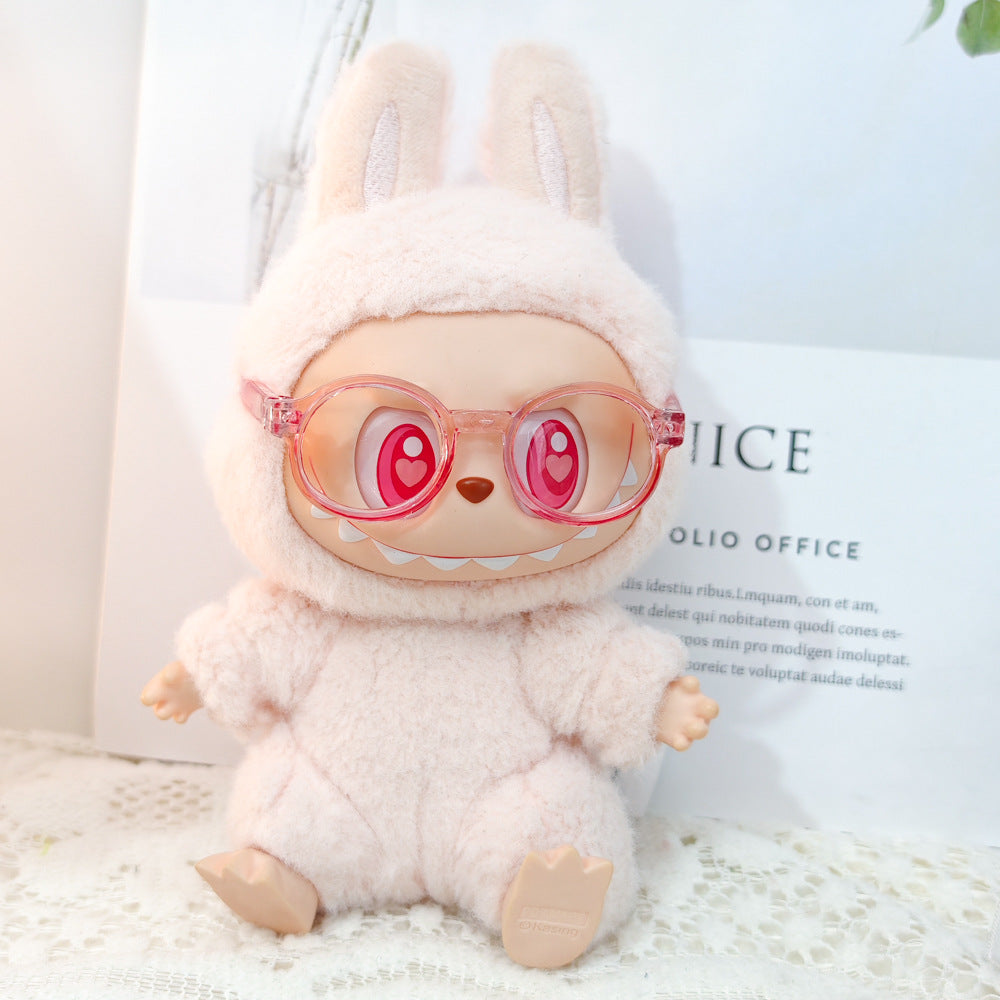 Labubu Doll Outfit Set - Panda Overalls & Hat for 1st & 2nd Gen