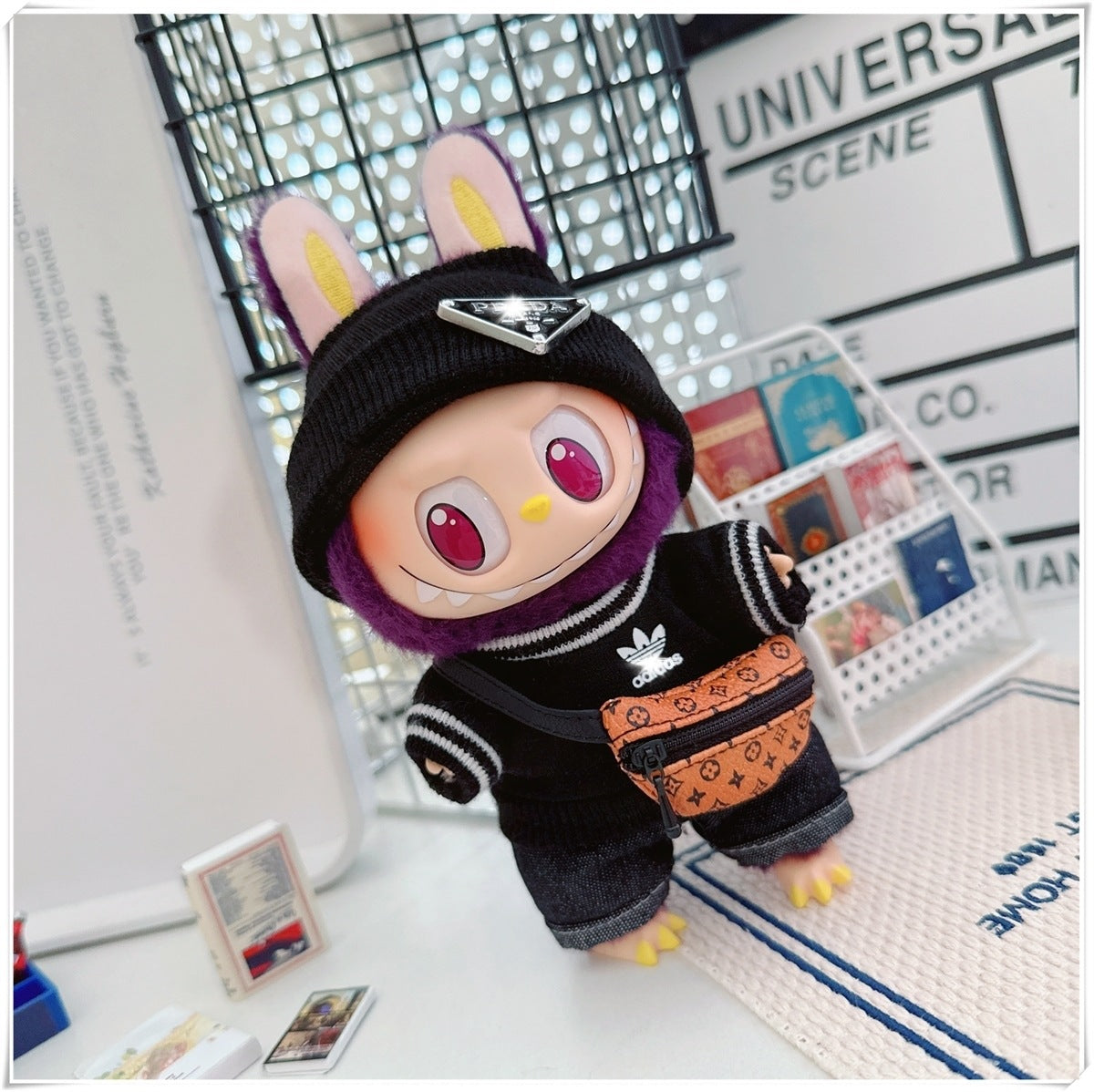 Labubu Doll Outfit - Cute Cotton Coat & Accessories for 10cm & 17cm Vinyl Dolls