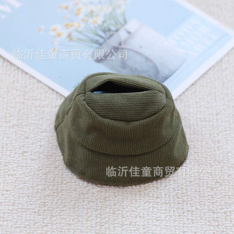 17cm labubu fisherman hat labubu vinyl small pendant hat clothes suit dress doll doll accessories