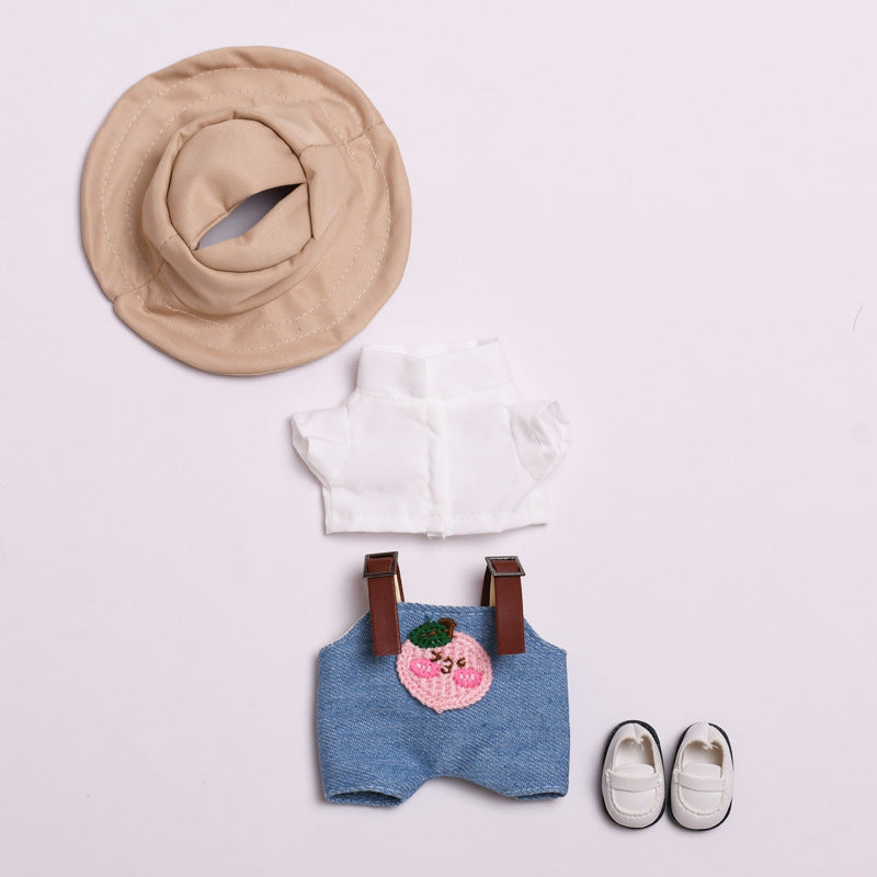 Labubu Doll Cute Overalls Two-Piece Set with Optional Shoes & Hat