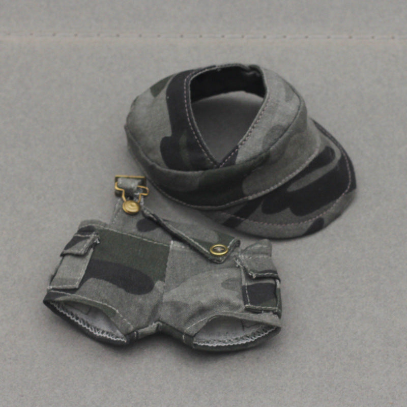 Labubu Doll Outfit - 17CM Baseball Cap & Pants Set in Multiple Colors