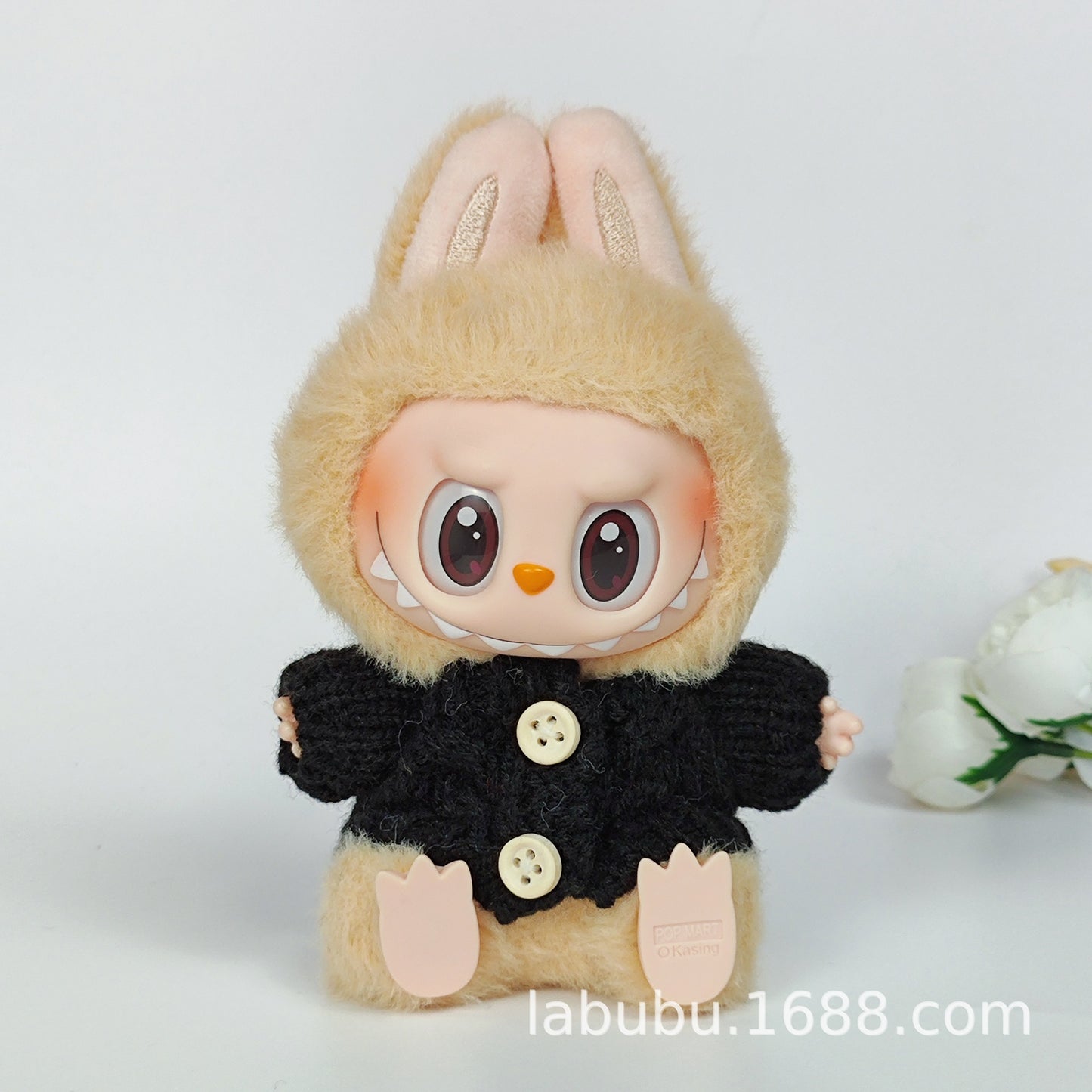 Labubu Doll Outfit - 17cm Sweater, Skirt & Bag Set for 1st-3rd Gen