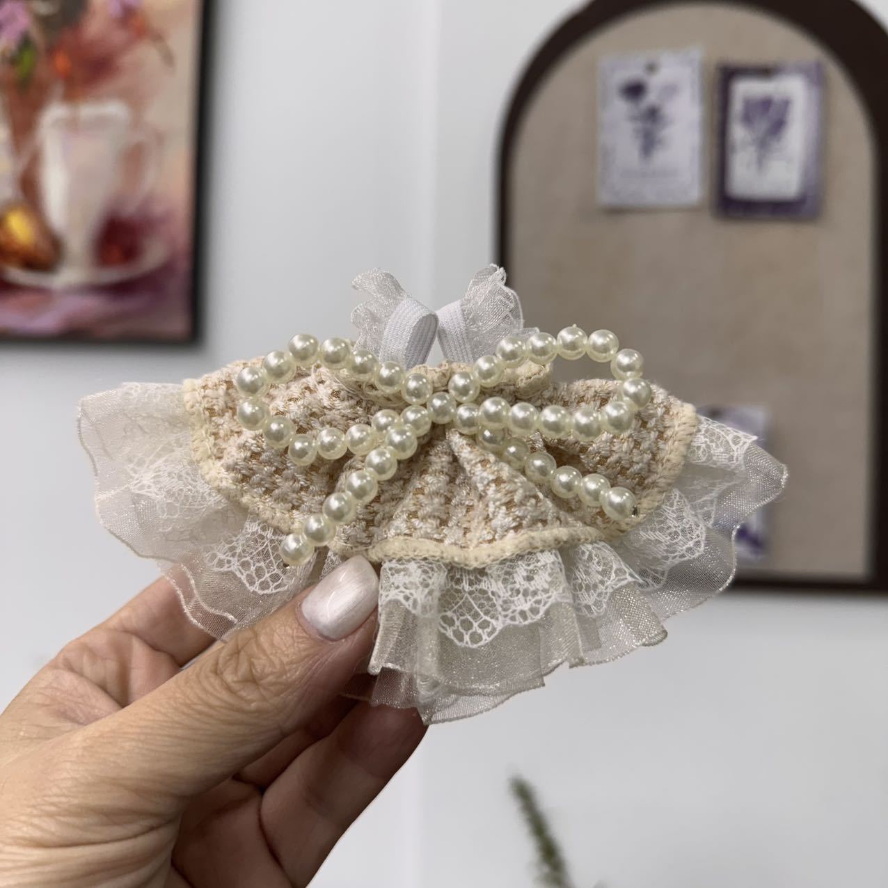 Labubu Doll Princess Dress with Bow - 10-15cm Outfit