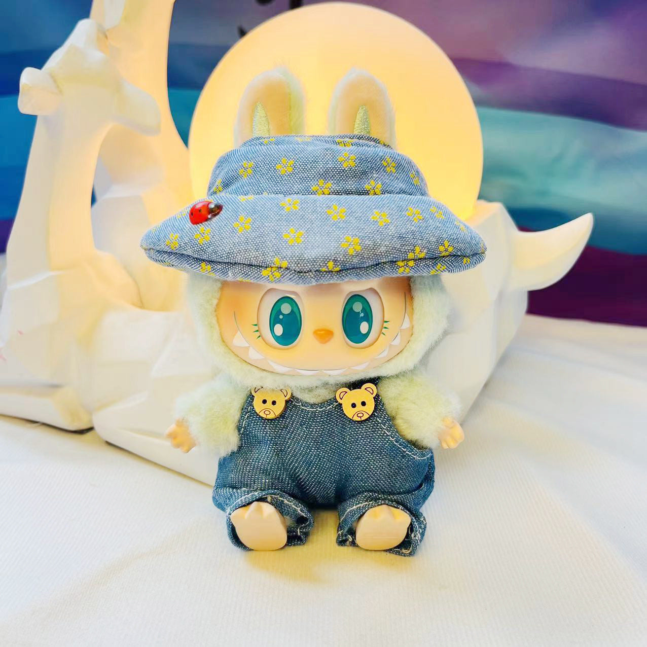 New Cameraman Labubu Pendant Baby Clothes Accessories suit Labubu Doll Keychain for Summer Baby Clothes