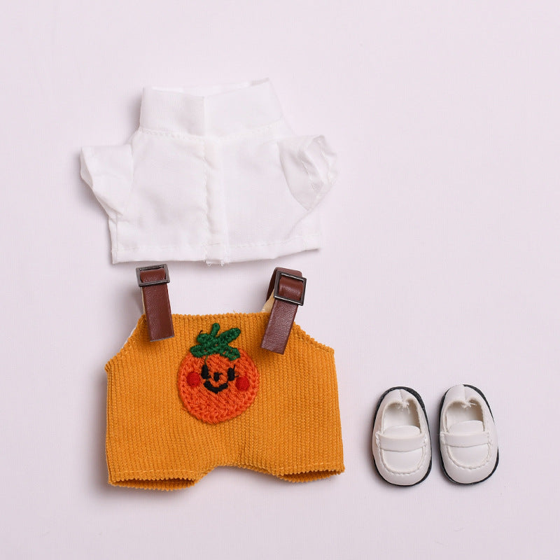Labubu Doll Cute Overalls Two-Piece Set with Optional Shoes & Hat