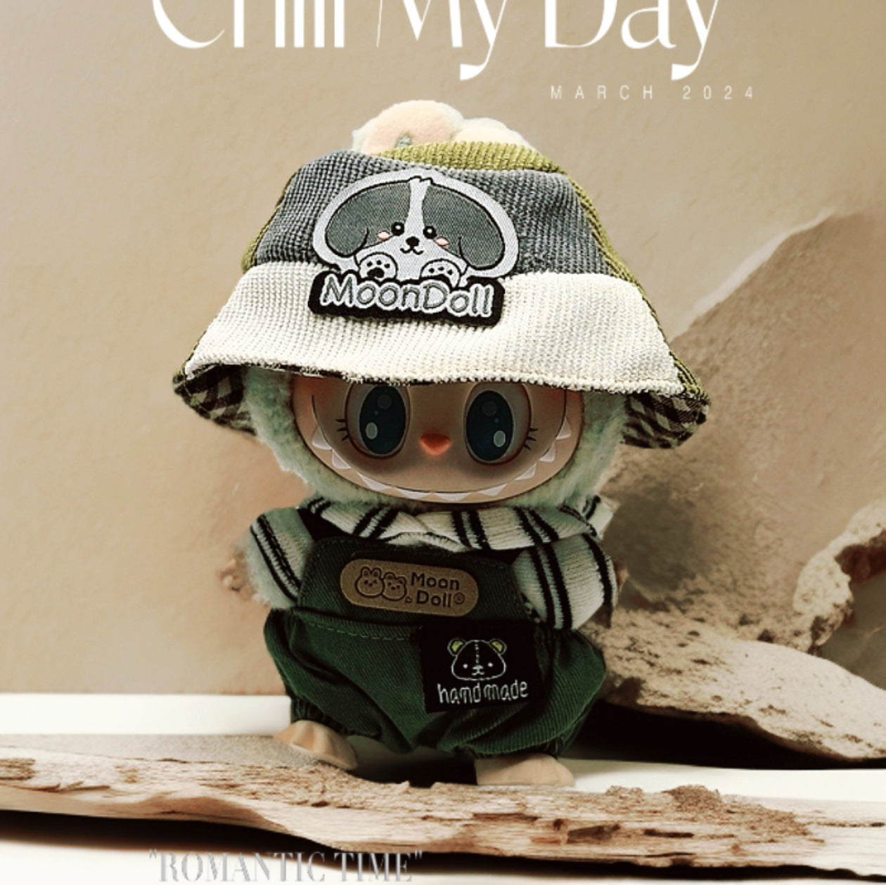 Labubu Doll Coat - Outdoor Explorer Three-Piece Set for 17cm & 10cm Labubu Dolls
