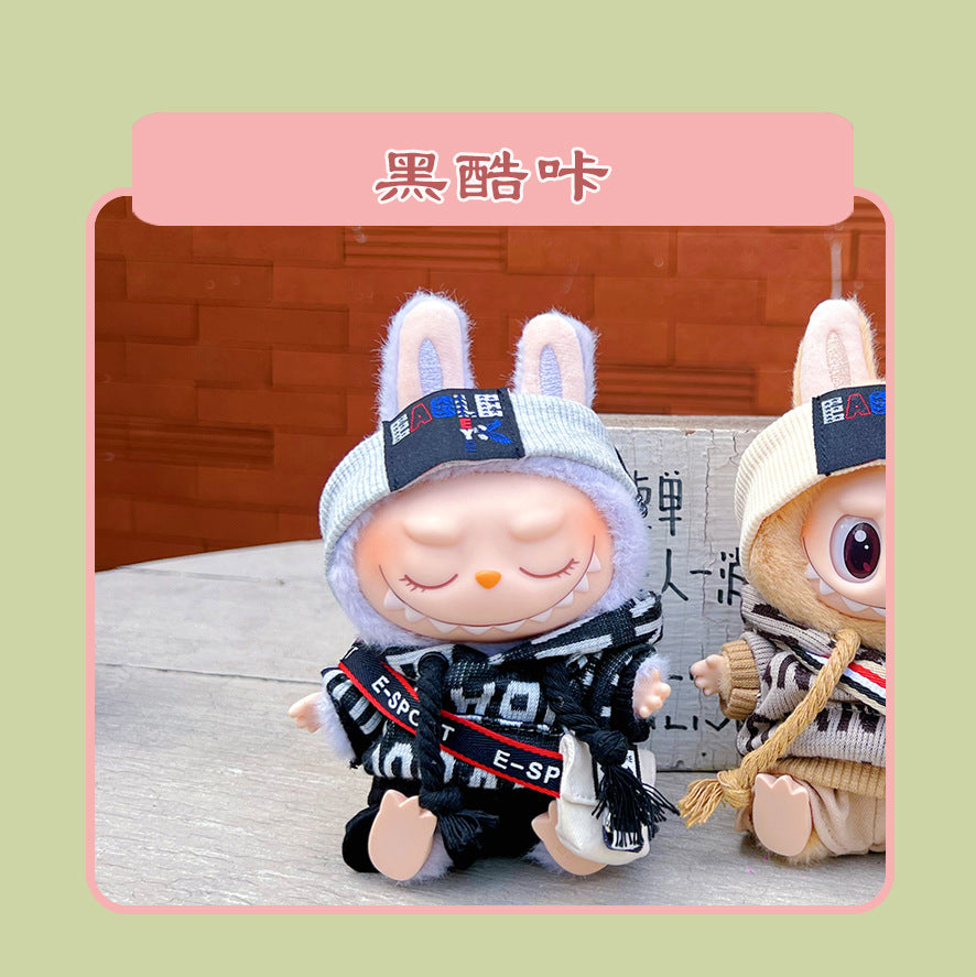 Labubu 15cm Sitting Doll Clothes - Macaron 2nd Gen Outfits