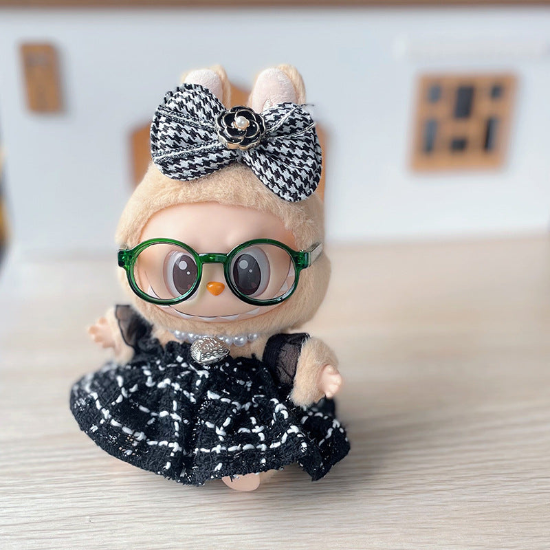 Labubu Doll Halloween Outfit - Pumpkin Clothes for Vinyl Doll