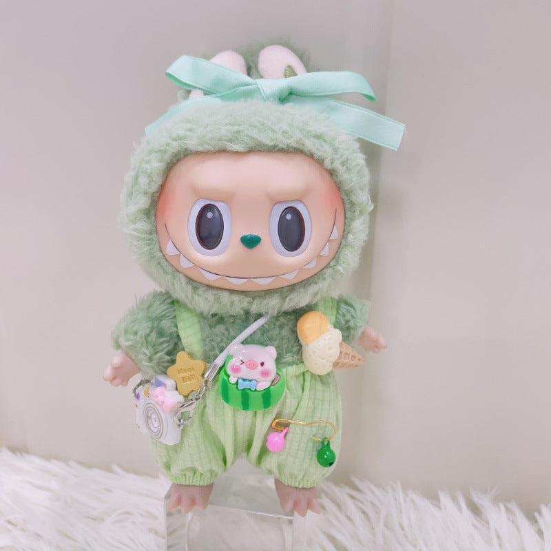 Labubu Doll Summer Ice Cream Overalls Outfit