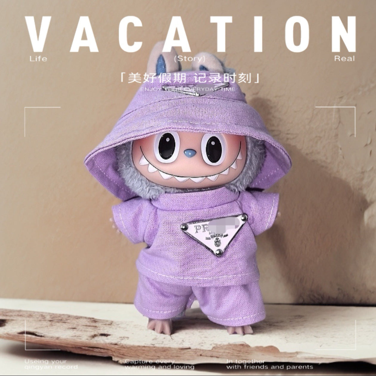 Labubu Doll Outfit Set - 17cm Cute Clothes with Hat & Accessories