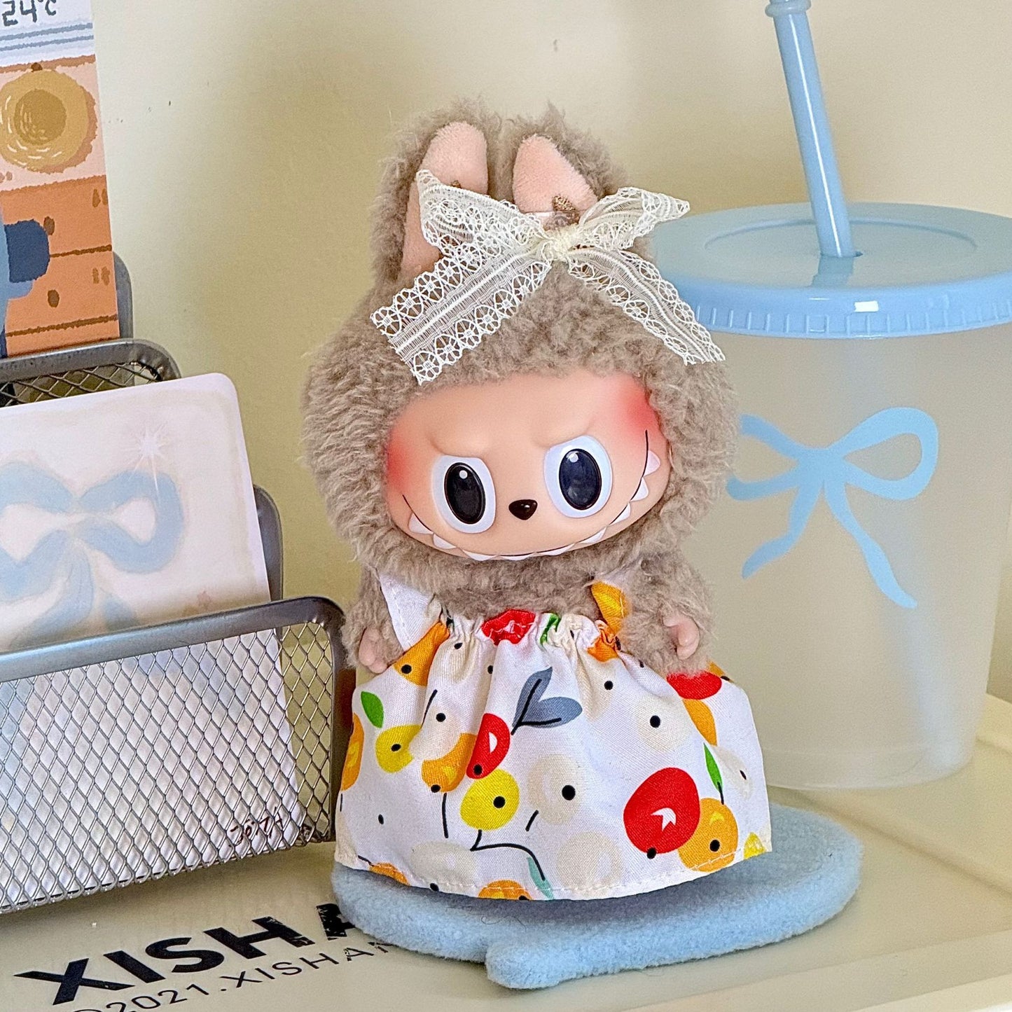 17cm Labubu doll clothes suit 17cm Labubu generation two generation doll pendant clothes wholesale