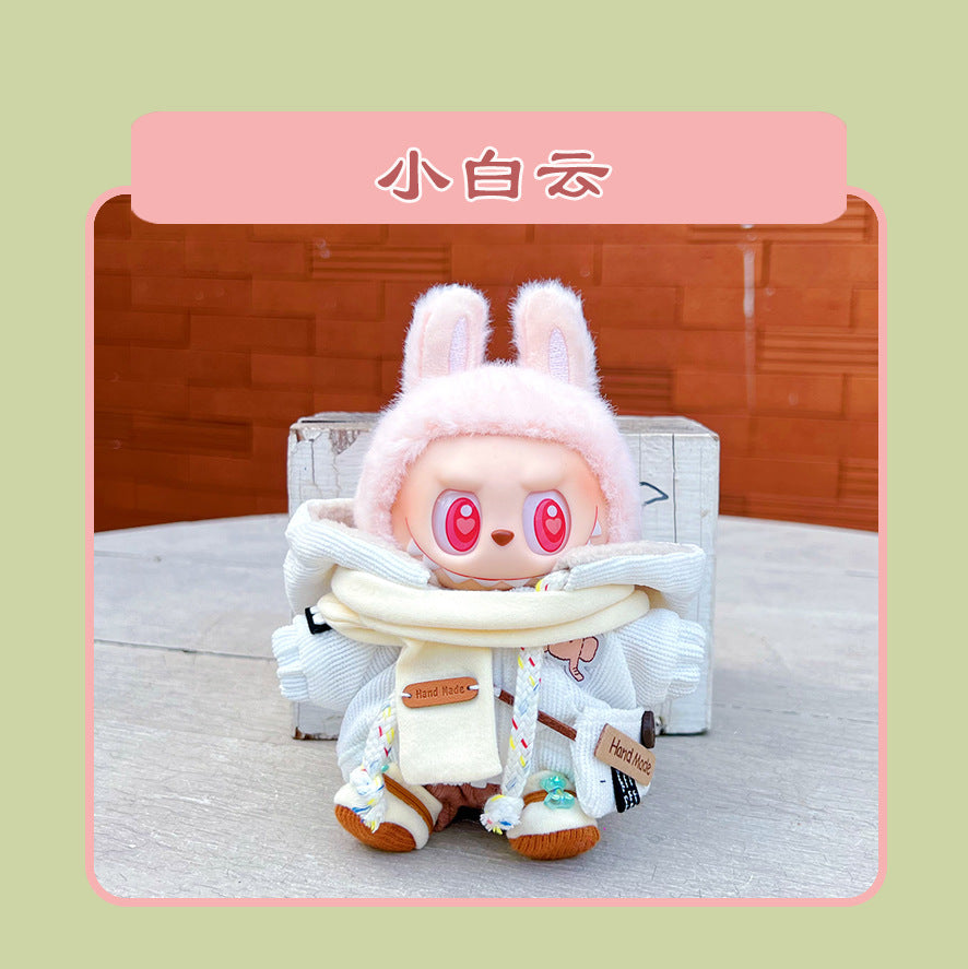 Labubu 15cm Sitting Doll Clothes - Macaron 2nd Gen Outfits