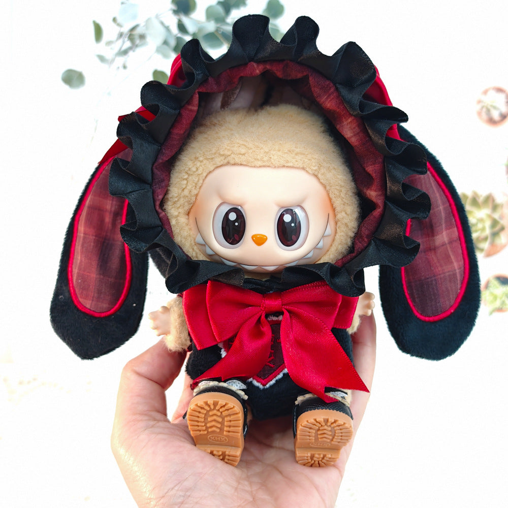 Labubu Bunny Jumpsuit & Princess Shoes Outfit for 1st & 2nd Gen Dolls