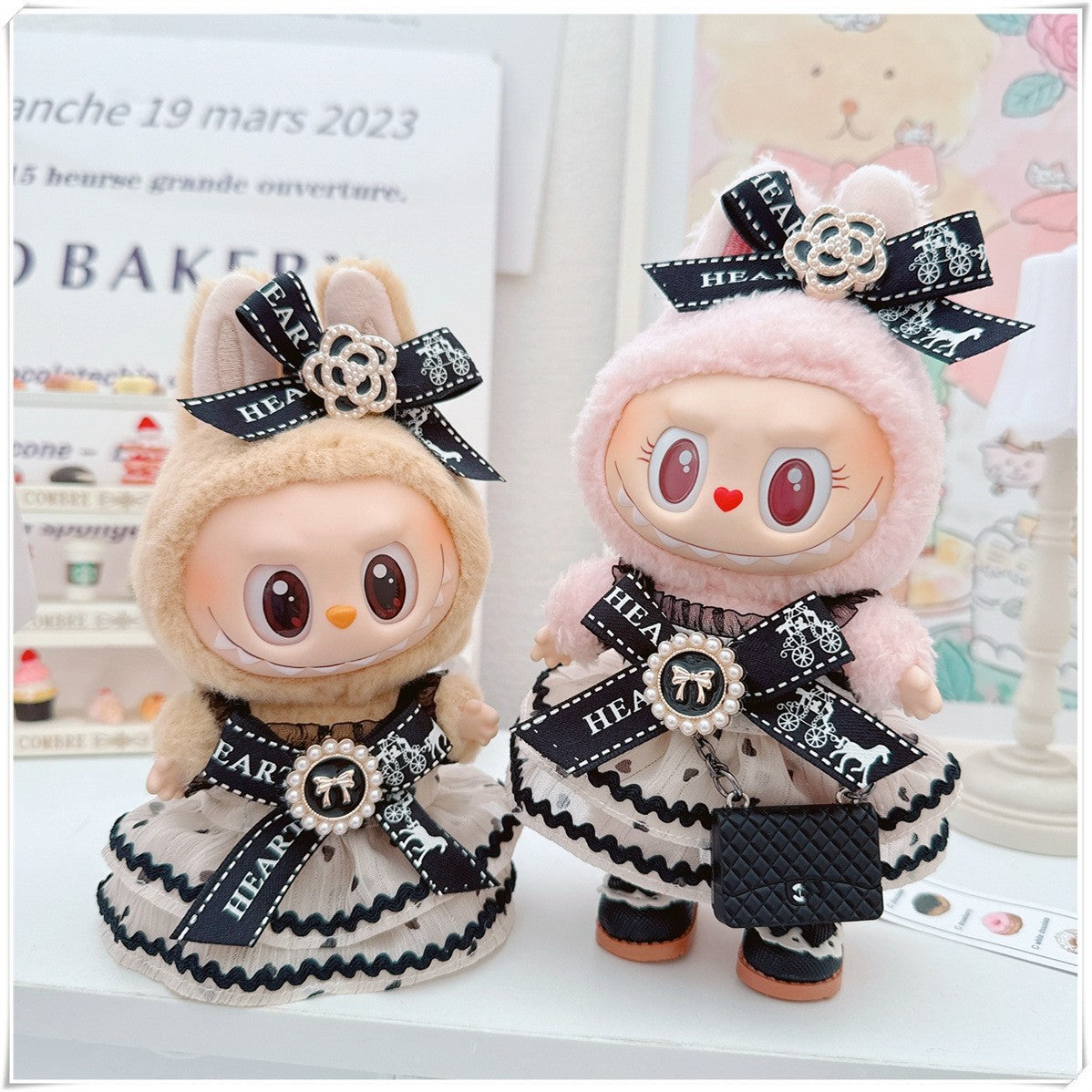 Labubu Doll Clothes Set - Colorful Outfits for 1st & 2nd Gen Labubu (Doll Not Included)