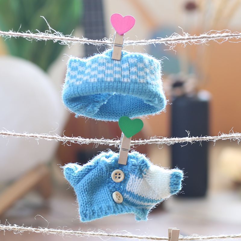 Cute cute labubu doll coat second generation vinyl face labubu doll sweater replacement suit