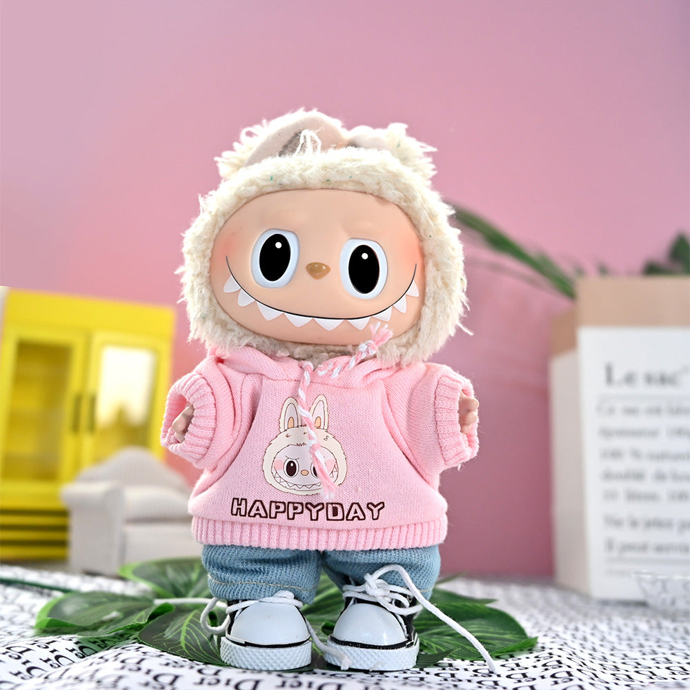 Labubu Doll Clothes Set for 17cm Pendant Doll - Outfits & Accessories
